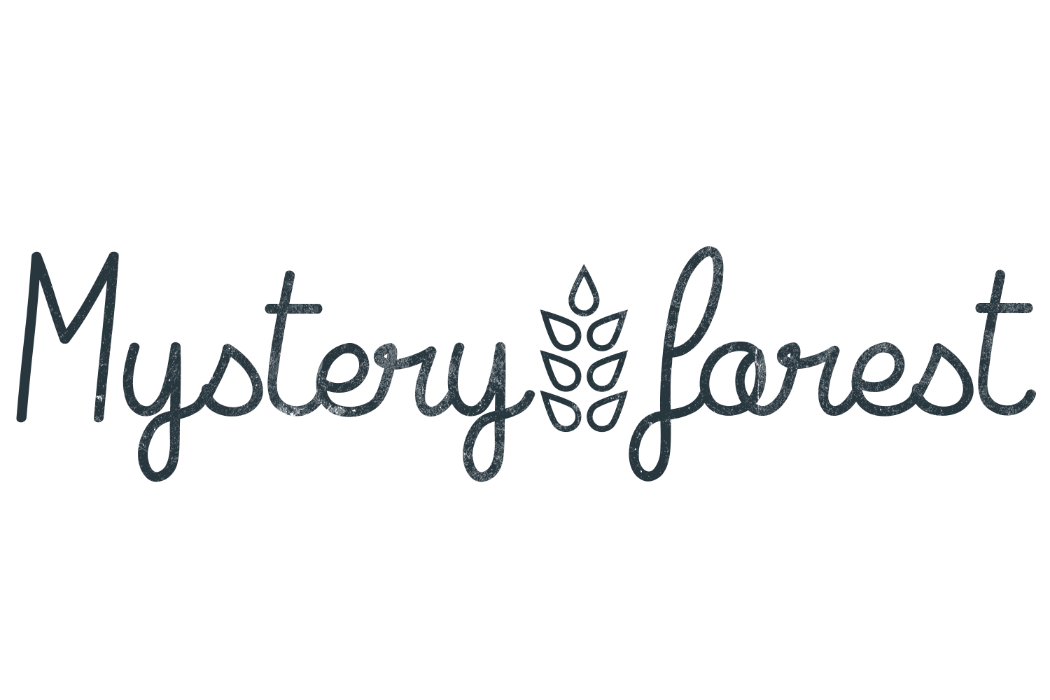 mystery forest wordbrand darkblue